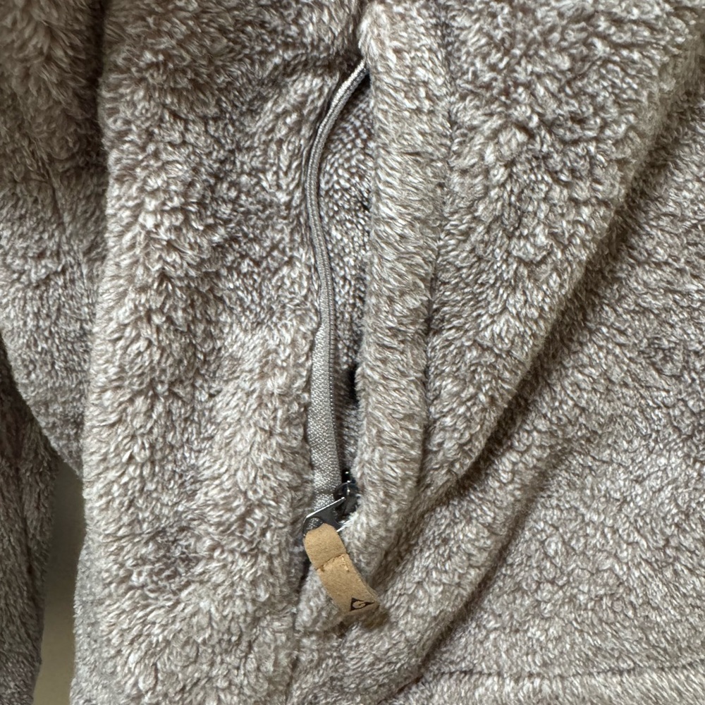 Gerry Women's Fleece 1/4-Zip Pullover Southwest Sherpa Fleece Gray Size Medium - Picture 4 of 6